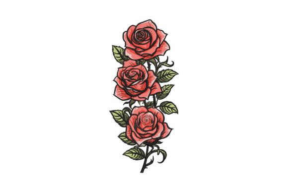 Mini Roses: A Charming Embroidery Design for Meaningful Gifts